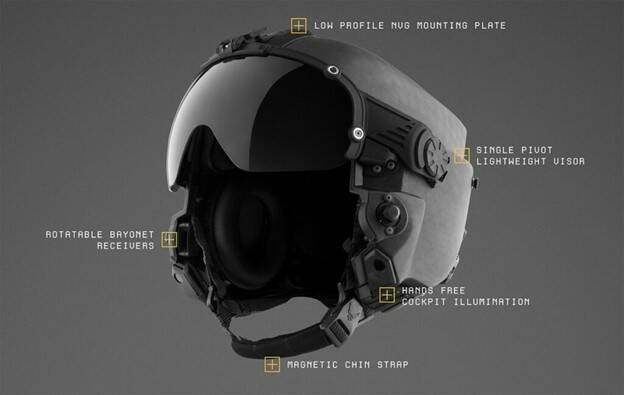 Combat helmet-mounted HUD combines information and infrared