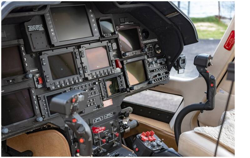 military helicopter cockpit displays